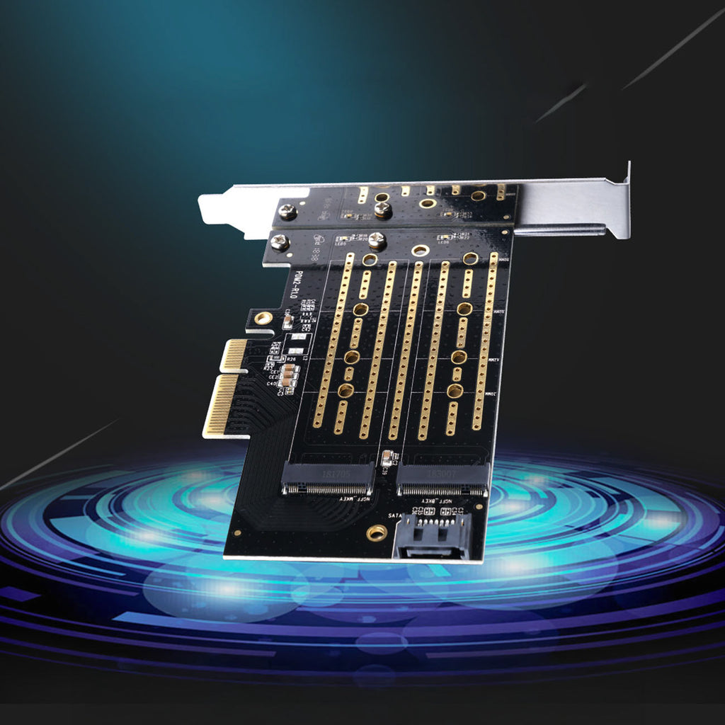 Orico PDM2 PCI-E 3.0 x4 Išplėtimo kortelė M.2 NVMe ir SATA diskams - Juodas -- Uncategorized