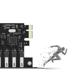 Orico PVU3 PCI-E 7x USB 3.0 Išplėtimo kortelė staliniams kompiuteriams - Juodas -- Uncategorized