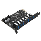 Orico PVU3 PCI-E 7x USB 3.0 Išplėtimo kortelė staliniams kompiuteriams - Juodas -- Uncategorized