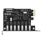 Orico PVU3 PCI-E 7x USB 3.0 Išplėtimo kortelė staliniams kompiuteriams - Juodas -- Uncategorized