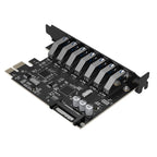 Orico PVU3 PCI-E 7x USB 3.0 Išplėtimo kortelė staliniams kompiuteriams - Juodas -- Uncategorized