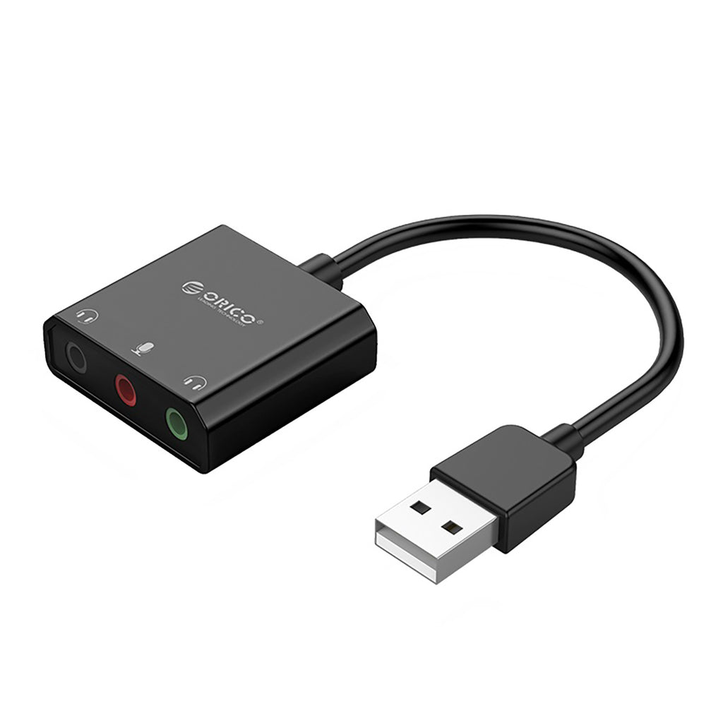 Orico SKT3 USB-A išorinė garso kortelė - Juoda -- Audio Adapters