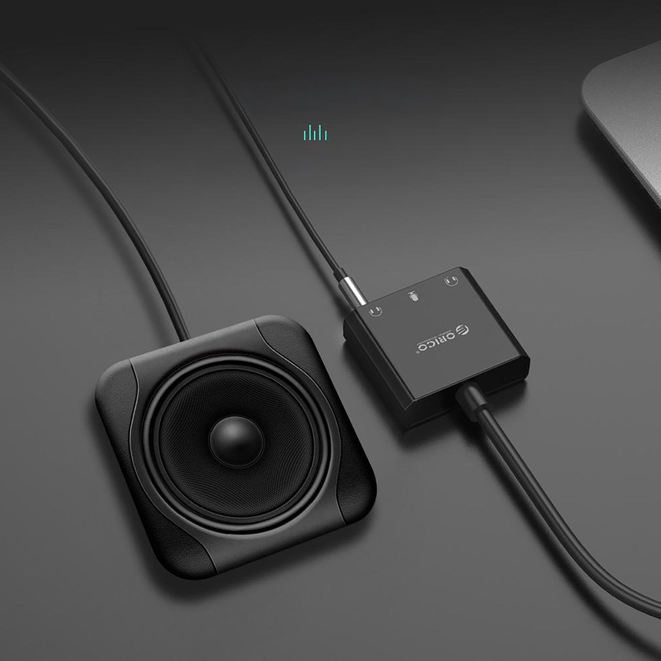 Orico SKT3 USB-A išorinė garso kortelė - Juoda -- Audio Adapters