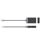 Orico CL4D-A3 USB-A 3.0 SD microSD CF MS 5 Gb/s Atminties kortelių skaitytuvas - Juoda ir sidabrinė -- Memory Card Readers