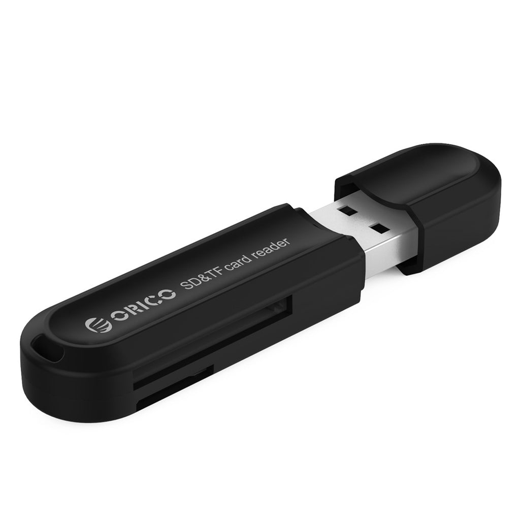 Orico CRS21 USB 3.0 SD ir microSD atminties kortelės skaitytuvas - juodas -- Memory Card Readers
