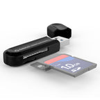 Orico CRS21 USB 3.0 SD ir microSD atminties kortelės skaitytuvas - juodas -- Memory Card Readers