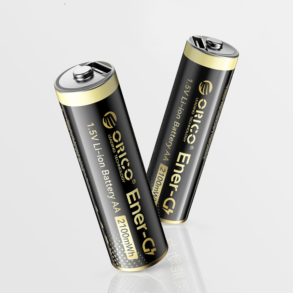 Orico Ener-G EG5C litio akumuliatorius 1,5V 2100mWh AA USB-C pakraunamas akumuliatorius 4 vnt. -- Batteries