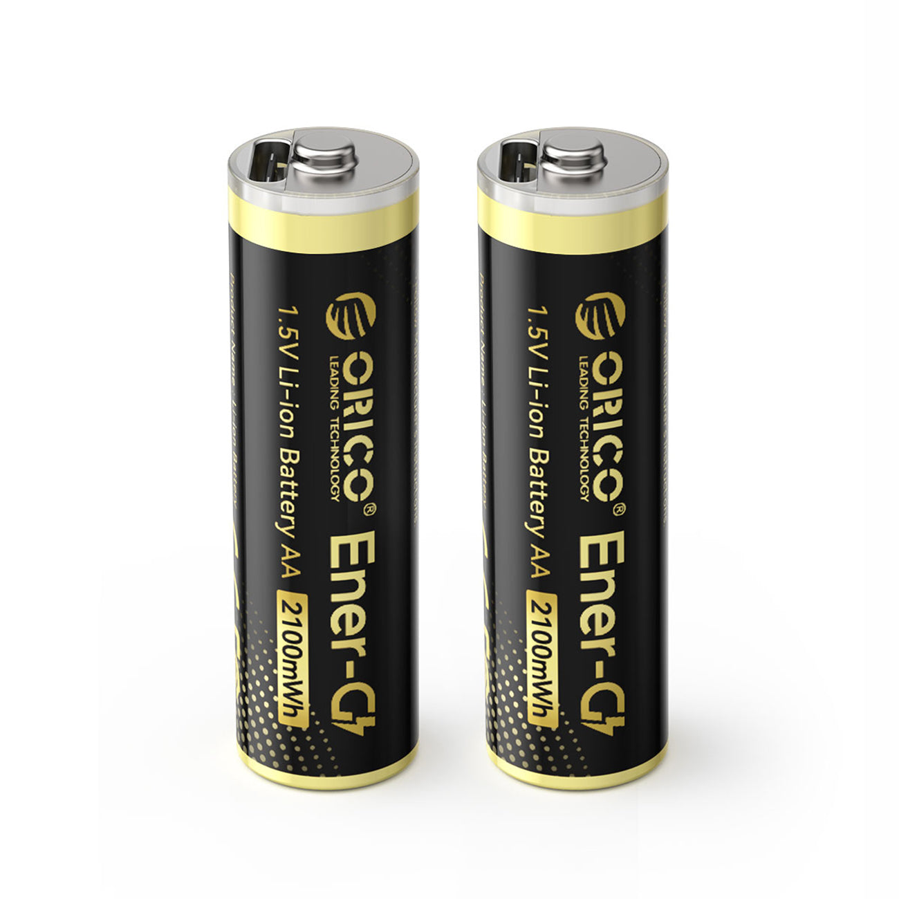 Orico Ener-G EG5C litio akumuliatorius 1,5V 2100mWh AA USB-C pakraunamas akumuliatorius su įkrovimo kabelu 2 vnt. --...