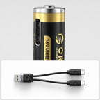 Orico Ener-G EG7C litio baterija 1,5V 500mWh AAA USB-C pakartotinai įkraunama baterija su įkrovimo kabeliu 2 vnt. --...