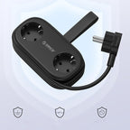 Orico AP3 20W GaN 5in1 maitinimo šakotuvas 2x AC + 2x USB-A + 1x USB-C – juodas -- Cell phone cables