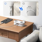 Orico AP3 20W GaN 5in1 maitinimo šakotuvas 2x AC + 2x USB-A + 1x USB-C – baltas -- Cell phone cables