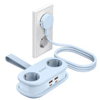 Orico AP3 65W GaN 6in1 maitinimo šakotuvė 2x AC + 2x USB-A + 2x USB-C - mėlyna -- Cell phone cables