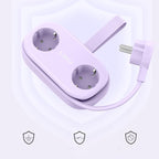 Orico AP3 65W GaN 6in1 maitinimo šakotuvė 2x AC + 2x USB-A + 2x USB-C - violetinė -- Cell phone cables