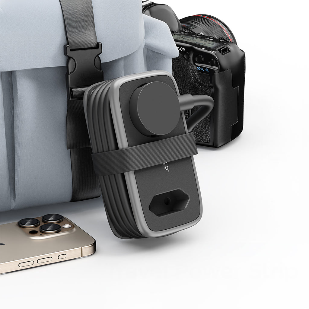 Orico APP 15,5W 5in1 maitinimo šakotuvė 2x AC + 2x USB-A + 1x USB-C - juoda -- Cell phone cables
