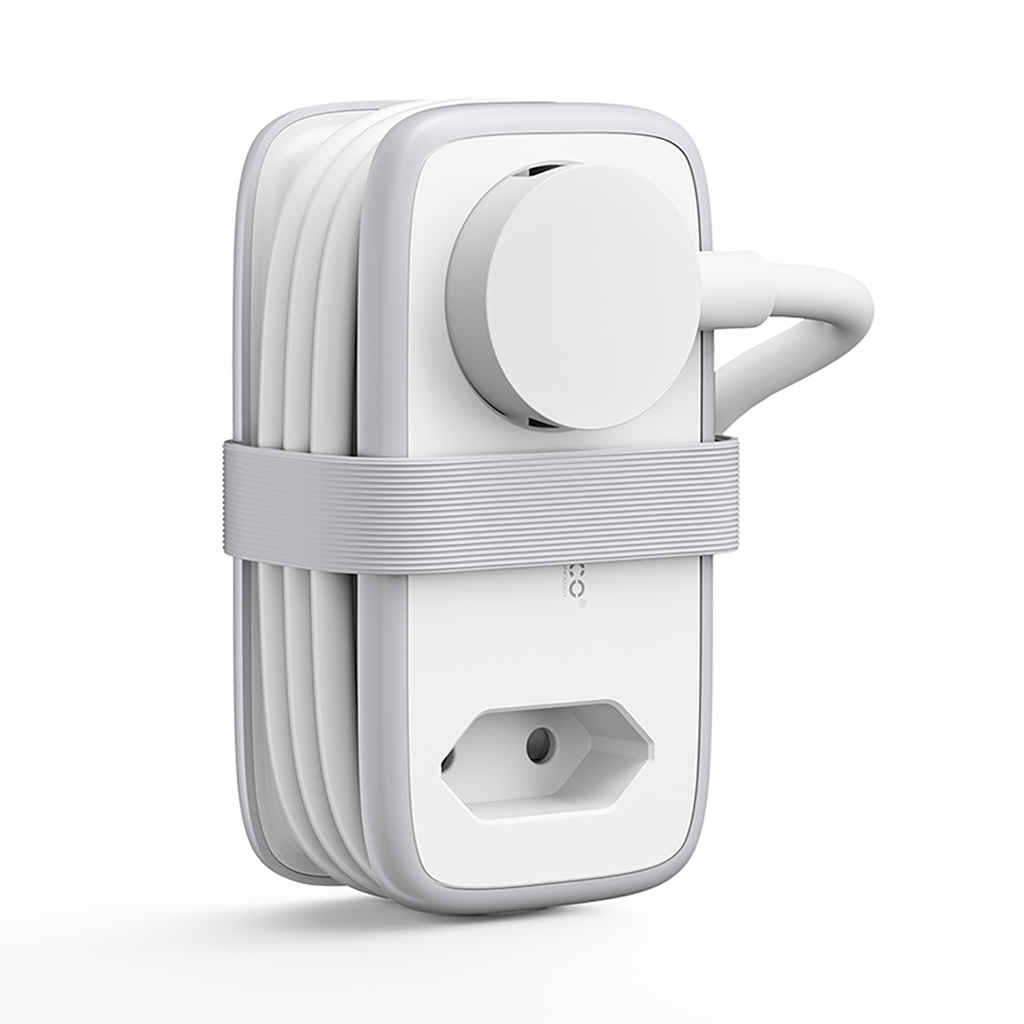 Orico APP 15,5W 5in1 maitinimo šakotuvė 2x AC + 2x USB-A + 1x USB-C - balta -- Cell phone cables