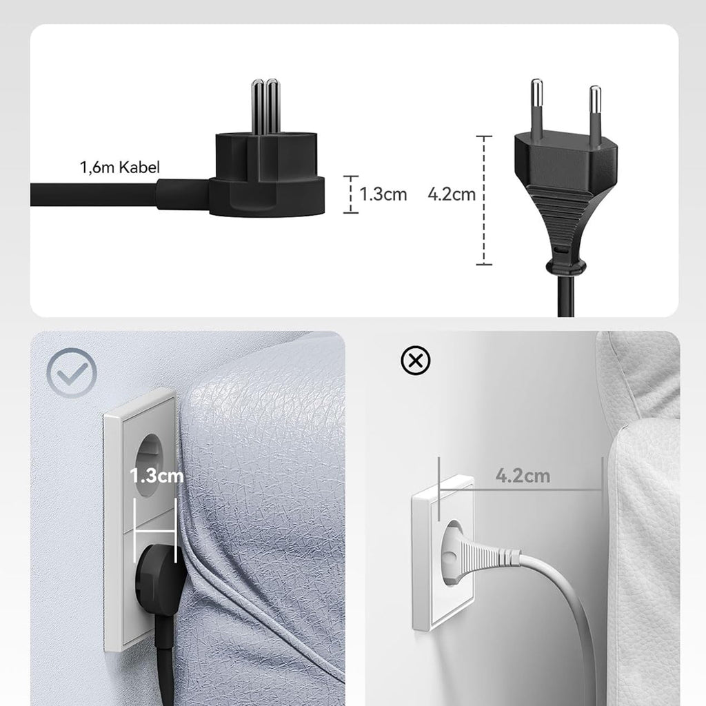 Orico PDC25 25W 6in1 prailgintuvas 2x AC + 2x USB-A + 2x USB-C - juodas -- Cell phone cables