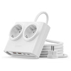 Orico PDC25 25W 6in1 prailgintuvas 2x AC + 2x USB-A + 2x USB-C - baltas -- Cell phone cables