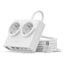 Orico PDC25 25W 6in1 prailgintuvas 2x AC + 2x USB-A + 2x USB-C - baltas -- Cell phone cables