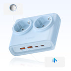 Orico PDC25 25W 6in1 prailgintuvas 2x AC + 2x USB-A + 2x USB-C - mėlynas -- Cell phone cables
