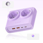 Orico PDC25 25W 6in1 prailgintuvas 2x AC + 2x USB-A + 2x USB-C - violetinis -- Cell phone cables