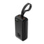 Wozinsky W8-W 30000 mAh 30W powerbankas 2x USB-A ir USB-C su žibintu - Juodas -- Powerbanks