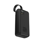 Wozinsky W8-W 30000 mAh 30W powerbankas 2x USB-A ir USB-C su žibintu - Juodas -- Powerbanks
