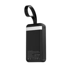 Wozinsky W8-W 30000 mAh 30W powerbankas 2x USB-A ir USB-C su žibintu - Juodas -- Powerbanks