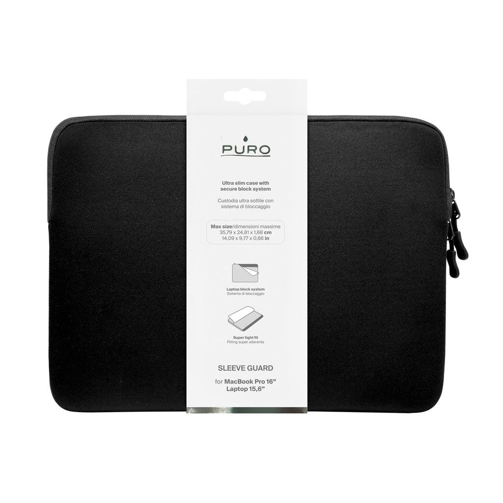 Puro Slim Guard 16" nešiojamojo kompiuterio krepšys - juodas -- Laptop Bags