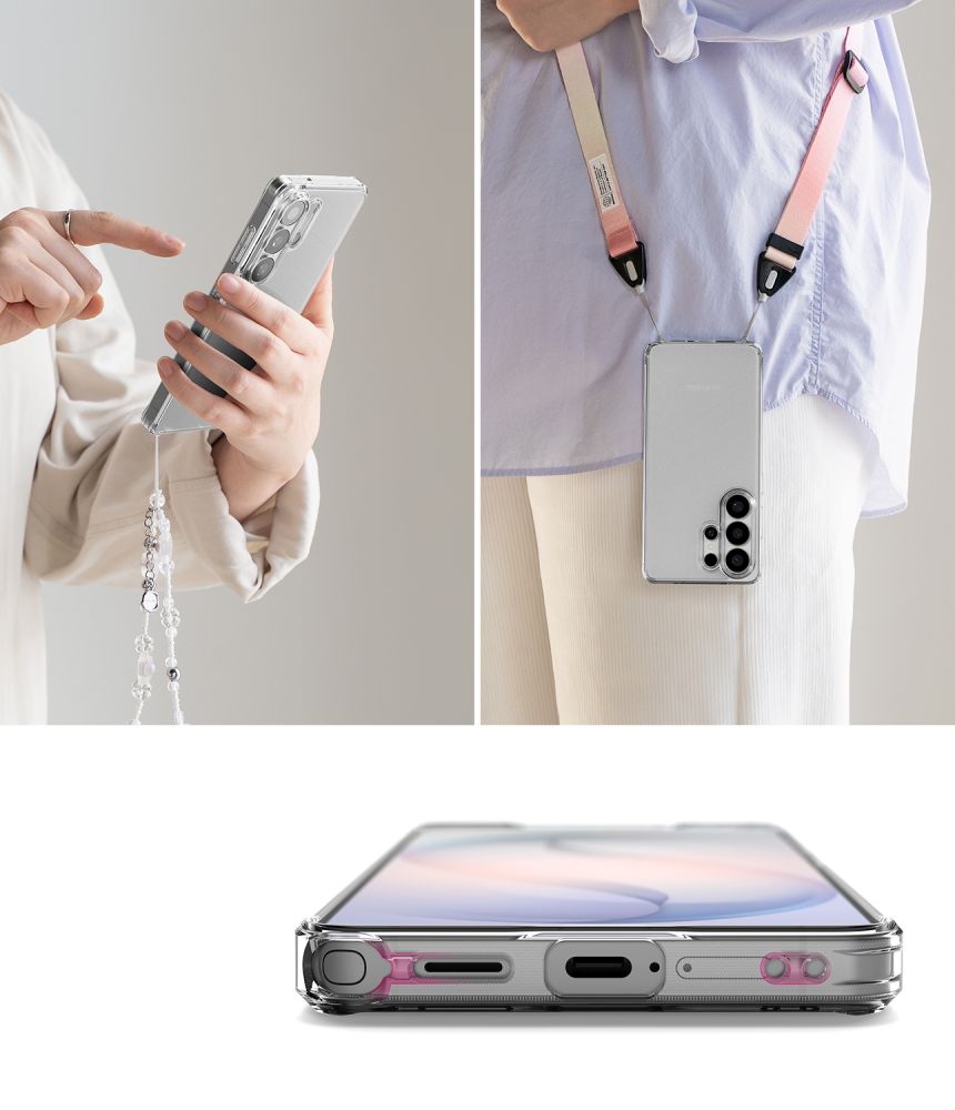 „Ringke Fusion Case“, skirtas Samsung Galaxy S26 Ultra – skaidrus matinis -- Samsung Galaxy S26 Ultra