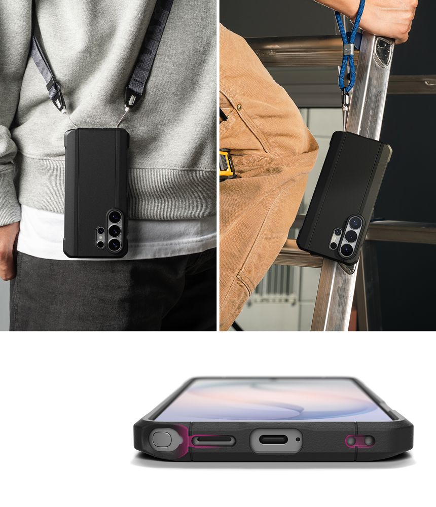 Ringke Onyx Alfa Magsafe dėklas, skirtas Samsung Galaxy S26 Ultra - juodas -- Samsung Galaxy S26 Ultra