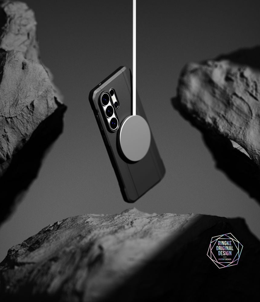 Ringke Onyx Alfa Magsafe dėklas, skirtas Samsung Galaxy S26 Ultra - juodas -- Samsung Galaxy S26 Ultra
