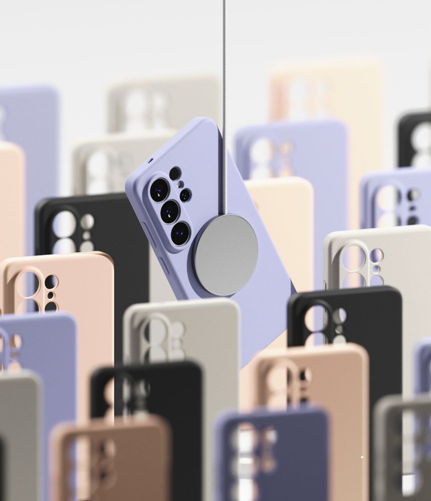 Ringke Silicone MagSafe Dėklas, skirtas Samsung Galaxy S26 Ultra - Beige -- Samsung Galaxy S26 Ultra