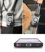 Ringke UX Magnetic MagSafe Dėklas, skirtas Samsung Galaxy S26 Ultra - Skaidrus juodas -- Samsung Galaxy S26 Ultra