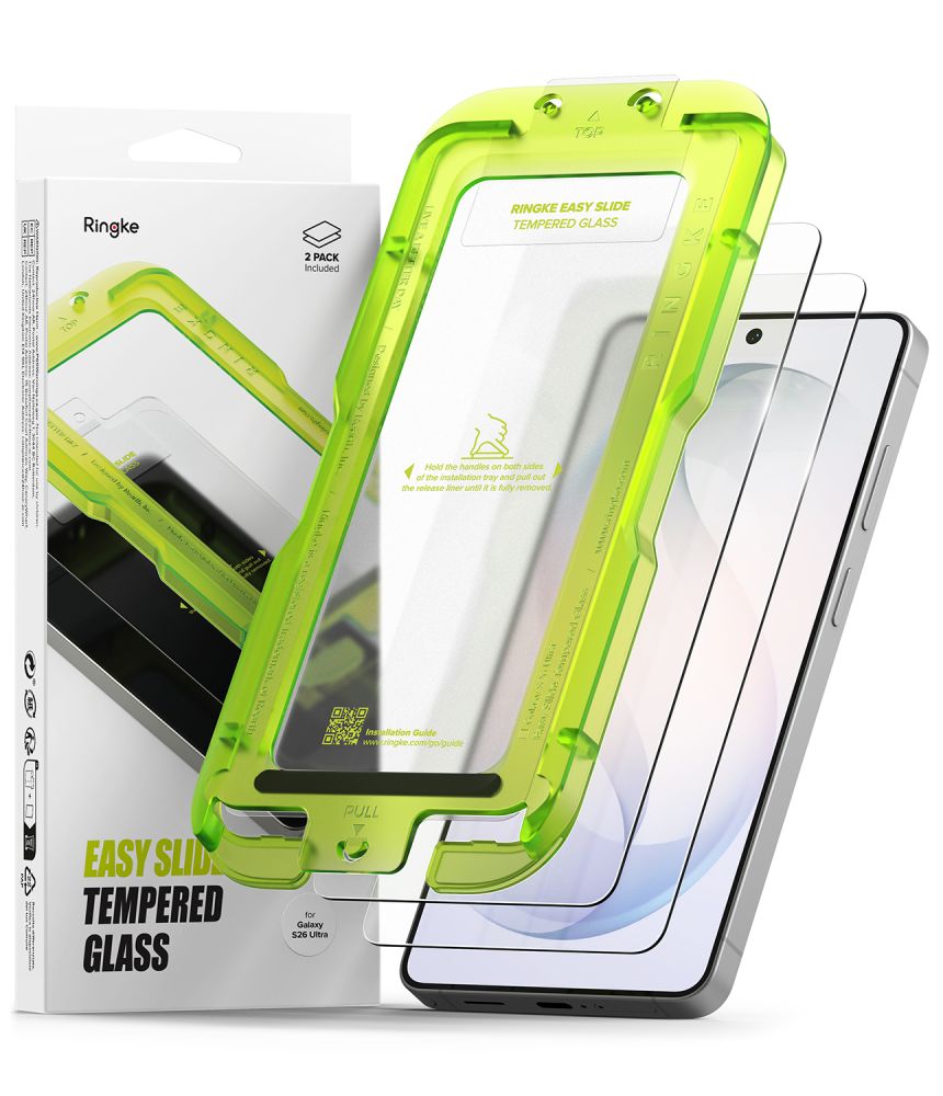 Ringke Easy Slide 2-Pack Tempered Glass for Samsung Galaxy S269 ZQX -- Cell phone tempered glass