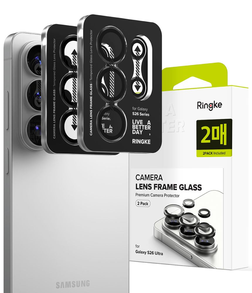 Ringke Camera Frame Protector 2-Pack for Samsung Galaxy S26 ZXQTOKEN8QTOXEN -9 -- Samsung Galaxy S26