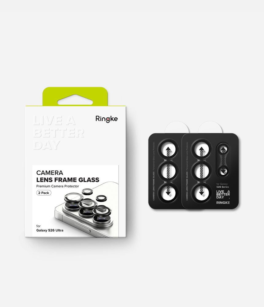 Ringke Camera Frame Protector 2-Pack for Samsung Galaxy S26 ZXQTOKEN8QTOXEN -9 -- Samsung Galaxy S26