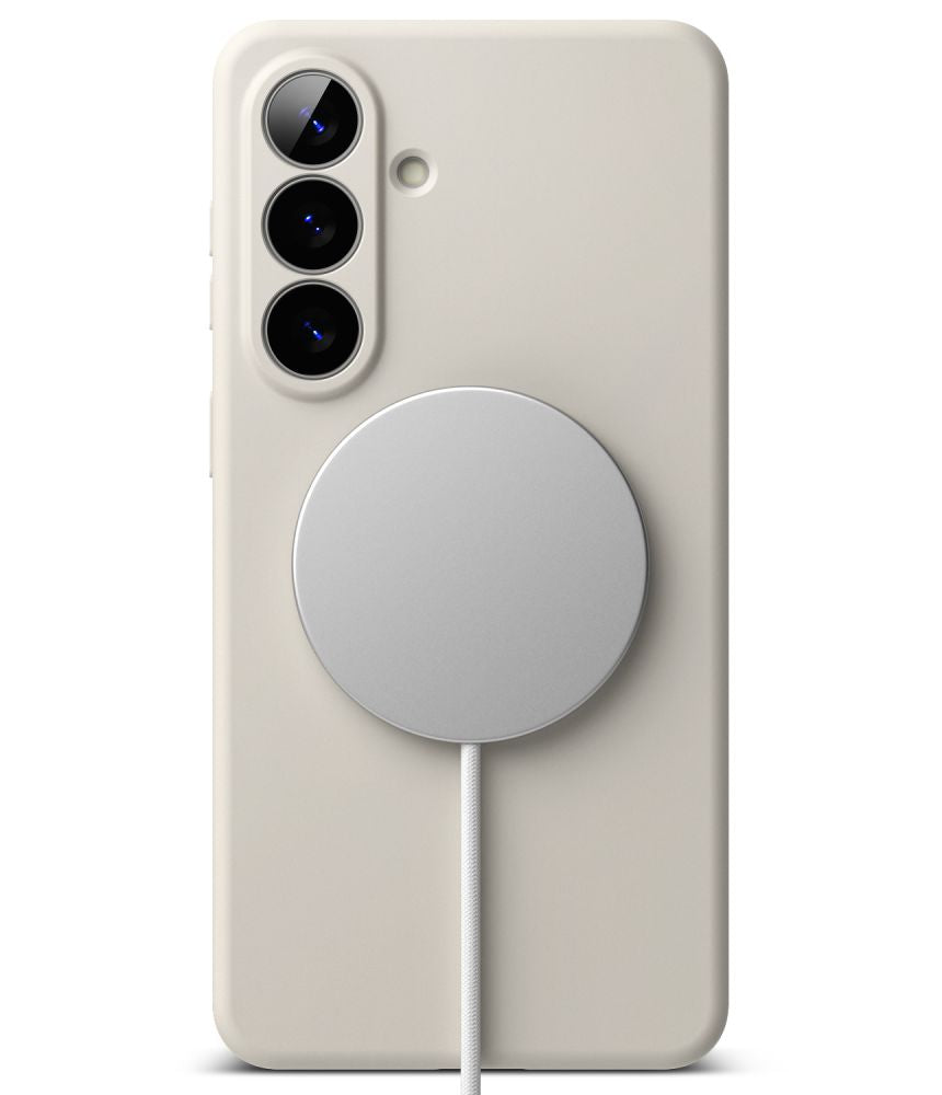 Ringke Silicone MagSafe Dėklas, skirtas Samsung Galaxy S26+ - Beige -- Samsung Galaxy S26+