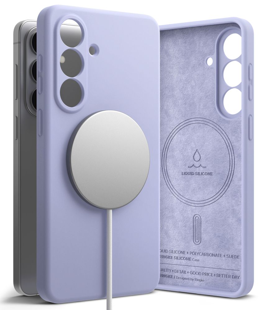 Ringke Silicone MagSafe Dėklas, skirtas Samsung Galaxy S26+ - violetinis -- Samsung Galaxy S26+