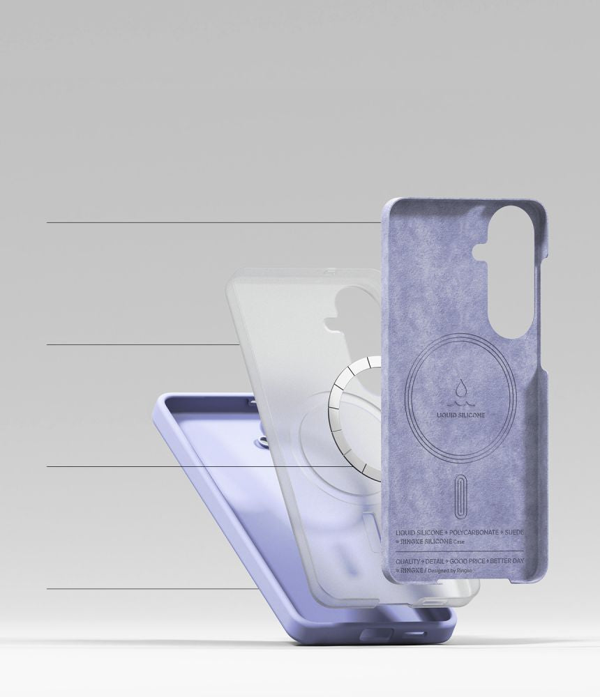 Ringke Silicone MagSafe Dėklas, skirtas Samsung Galaxy S26+ - violetinis -- Samsung Galaxy S26+