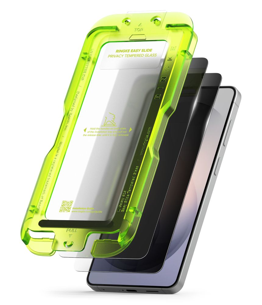 Ringke Easy Slide Privacy 2-Pack Tempered Glass for Samsung ZXQTOZ -- Cell phone tempered glass