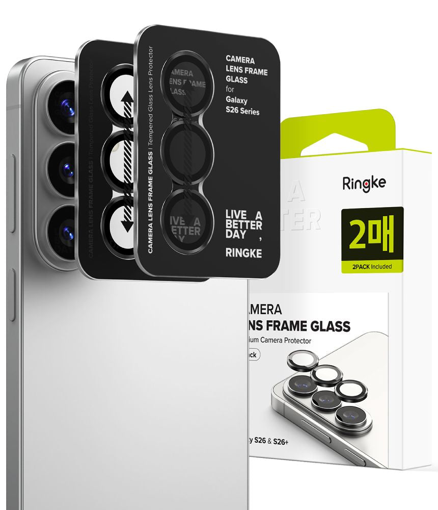 Ringke Camera Frame Protector 2-Pack for Samsung Galaxy S26 / S26+ - ZQXZTOK -- Samsung Galaxy S26
