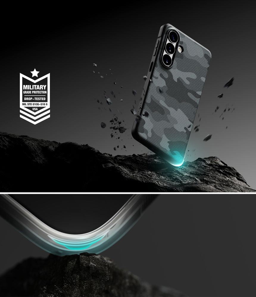 Ringke Onyx Magsaugus dėklas, skirtas Samsung Galaxy S26 - pilka ir juoda -- Samsung Galaxy S26