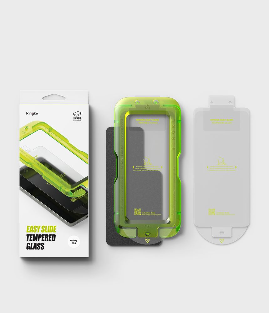 Ringke Easy Slide 2-Pack Tempered Glass for Samsung Galaxy S26 -- Samsung Galaxy S26