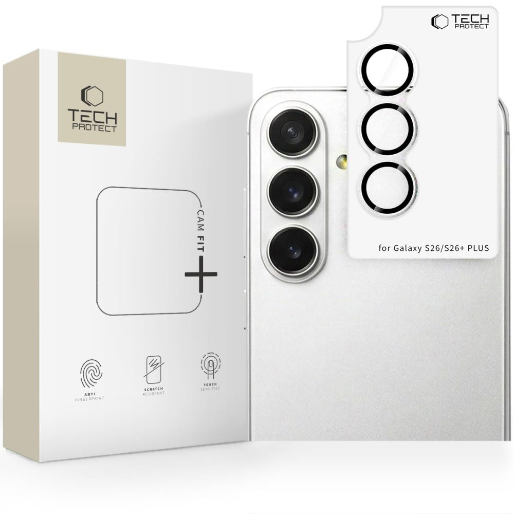 Tech-Protect Camring Fit+ Camera Cover for Samsung Galaxy S26 / S26+ -- Samsung Galaxy S26