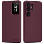 Tech-Protect Smart Wallet dėklas, skirtas Samsung Galaxy S26 Ultra - Burgundy -- Samsung Galaxy S26 Ultra