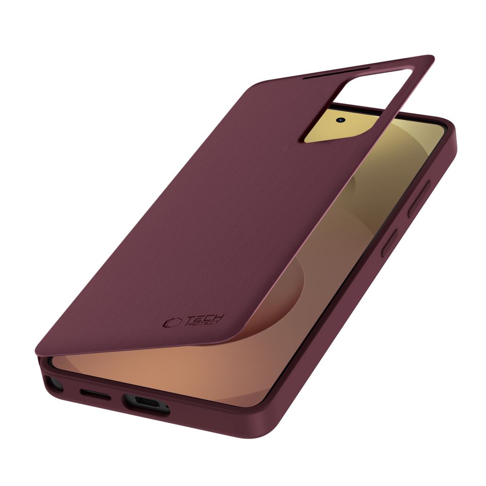 Tech-Protect Smart Wallet dėklas, skirtas Samsung Galaxy S26 Ultra - Burgundy -- Samsung Galaxy S26 Ultra
