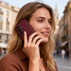 Tech-Protect Smart Wallet dėklas, skirtas Samsung Galaxy S26 Ultra - Burgundy -- Samsung Galaxy S26 Ultra