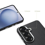 Tech-Protect Ion Carbon MagSafe Dėklas, skirtas Samsung Galaxy S26 – juoda ir sidabrinė -- Samsung Galaxy S26