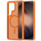 Tech-Protect Magmat MagSafe Dėklas, skirtas Samsung Galaxy S26 Ultra - Orange Matte -- Samsung Galaxy S26 Ultra