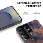 Tech-Protect Lamano MagSafe Dėklas, skirtas Samsung Galaxy S26 Ultra – ruda ir violetinė -- Samsung Galaxy S26 Ultra